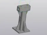 Mounting base for a dipole antenna designed for an 8 mm diam-1