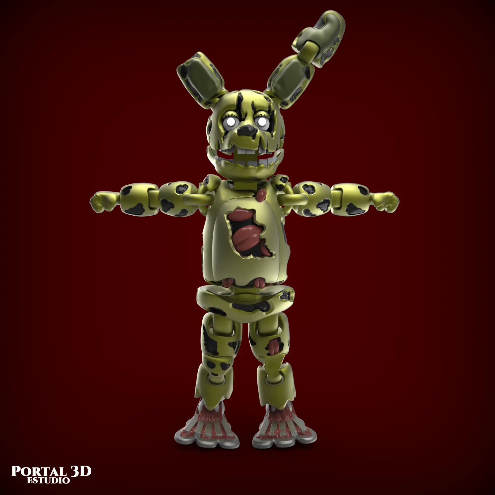 SPRINGTRAP PRINT-IN-PLACE WITHOUT SUPPORT | 3D models download ...