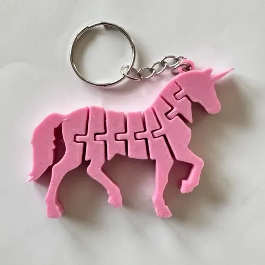 Flexi Unicorn Keychain