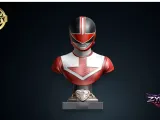 Power Rangers Time Force Red Ranger Bust STL-1