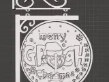 christmas grinch countdown hanging sign-0