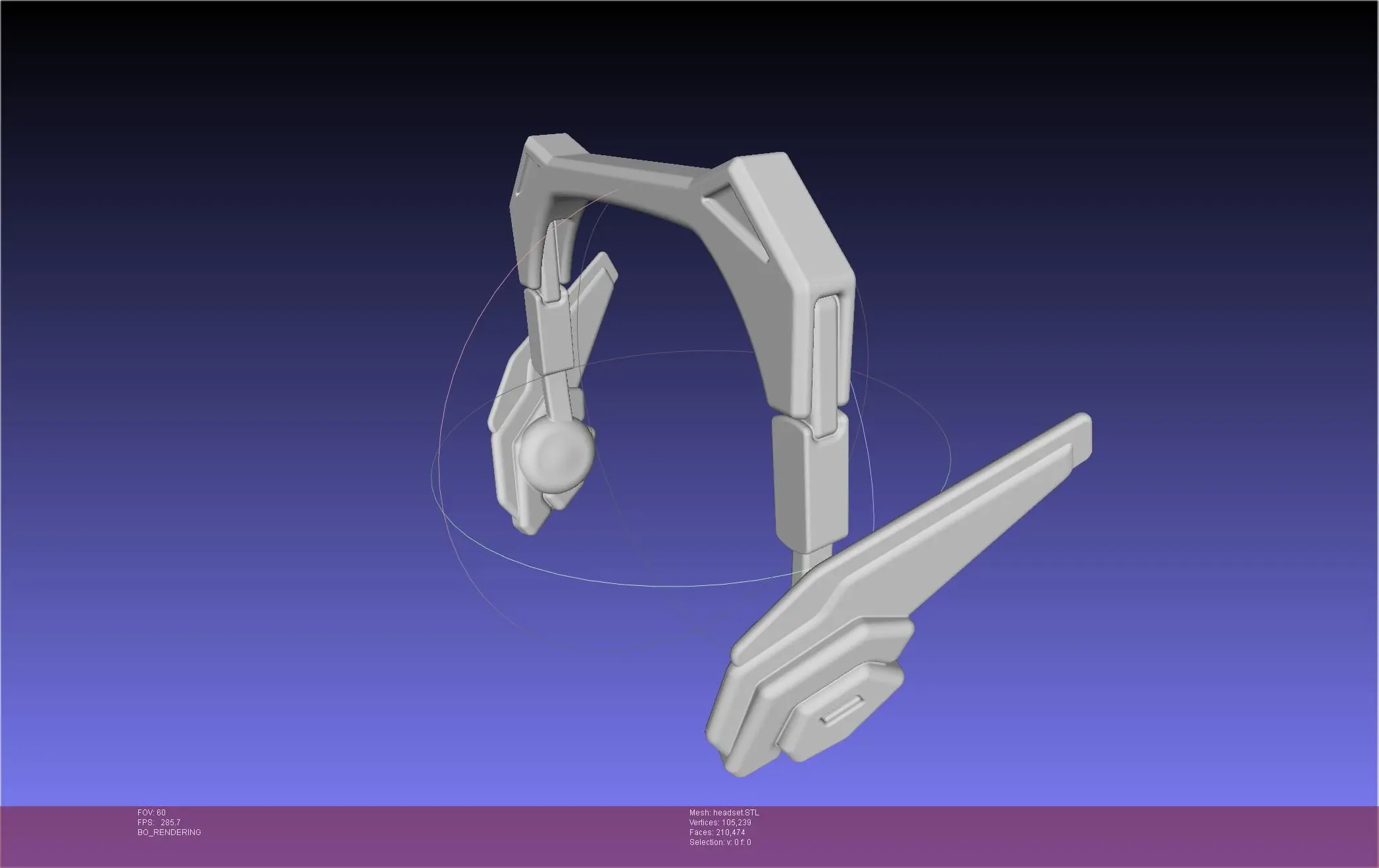 Overwatch 2 Version D.Va Headset Druckbares Modell