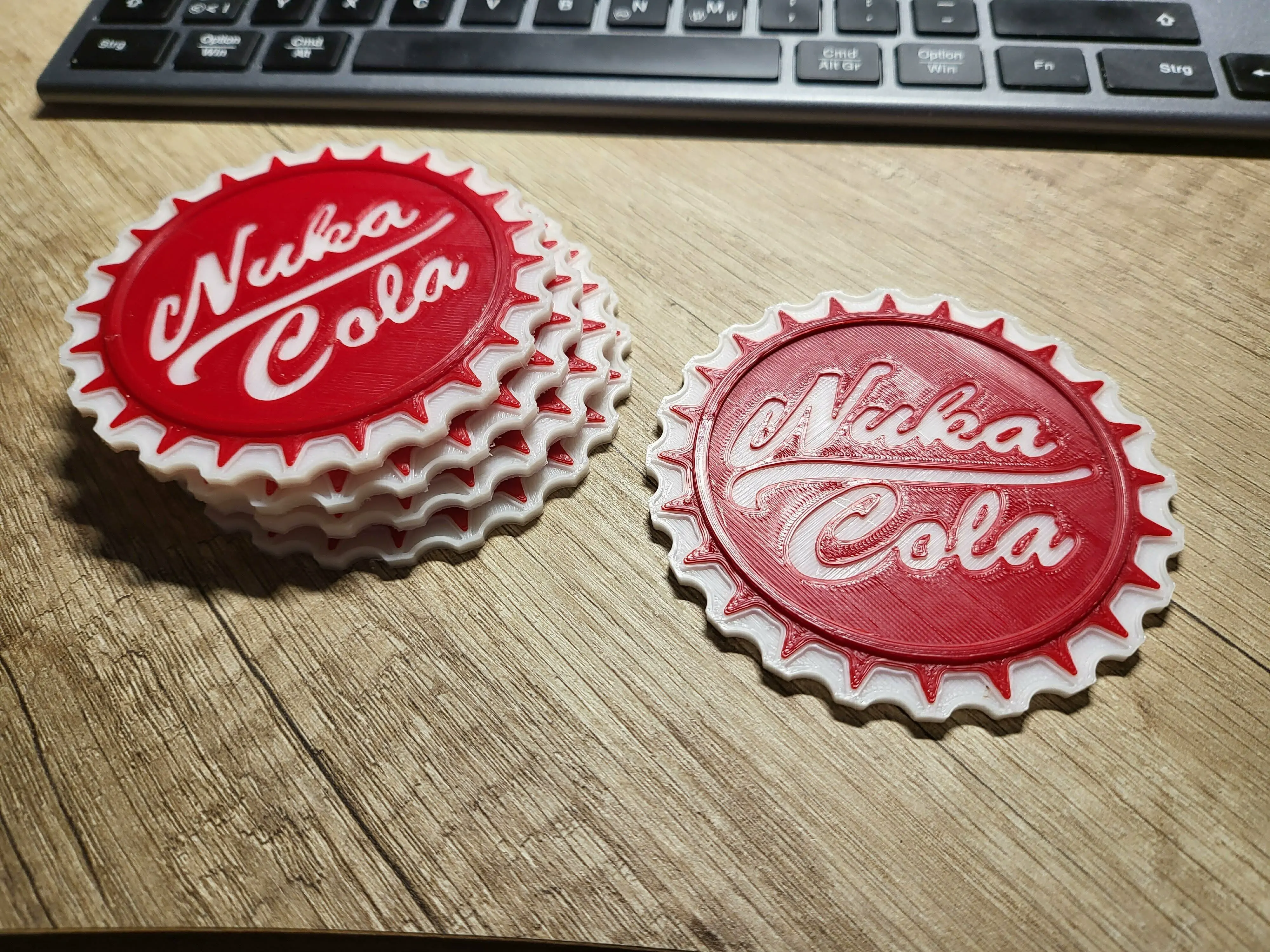 Other STL Download - NUKA COLA BOTTLE CAP COASTERby LAYERS and LINES