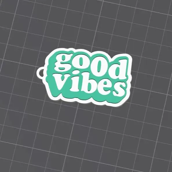 Good vibes keychain