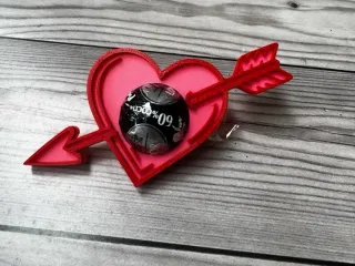 Heart and arrow for lindor chocolate