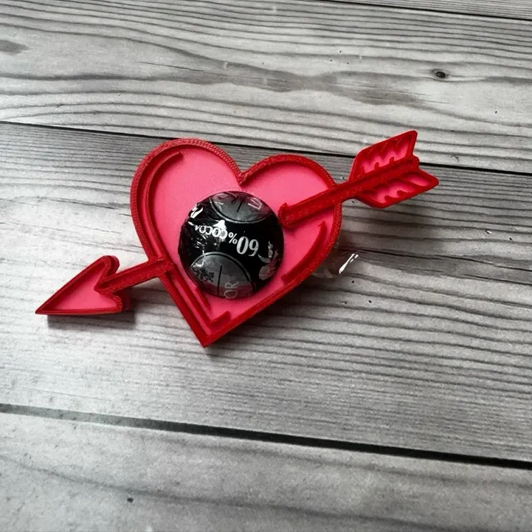 Heart and arrow for lindor chocolate