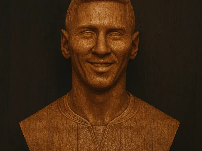 Lionel Andres Leo Messi bust Footballer forward soccer