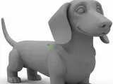 Perro sachicha Daschund Llavero-0