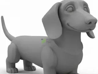 Perro sachicha Daschund Llavero