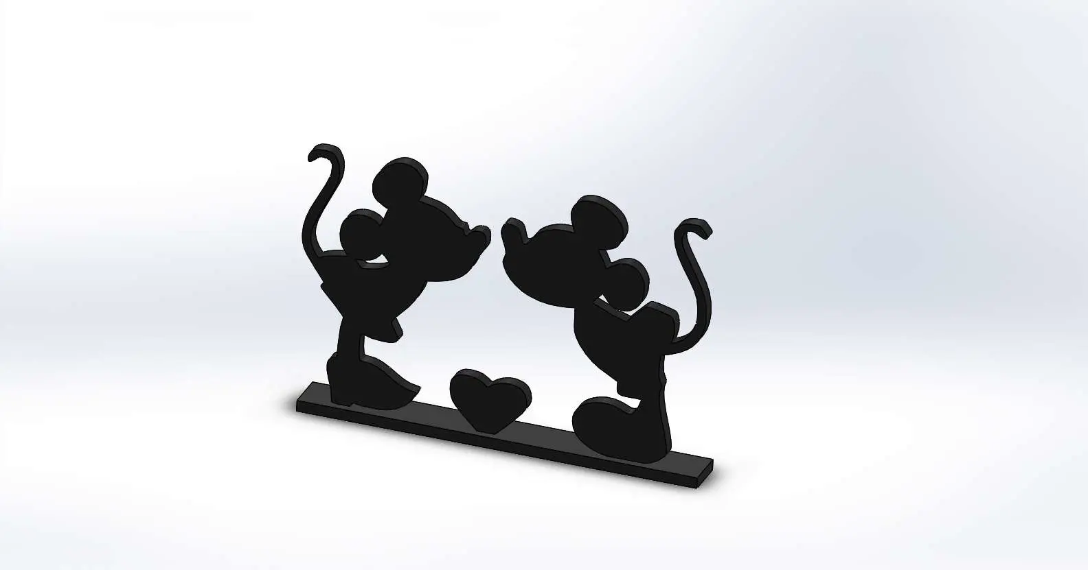 Topolino e Minnie si baciano