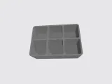 set box with compartments, thk 2,5mm, in size 30x30mm-1