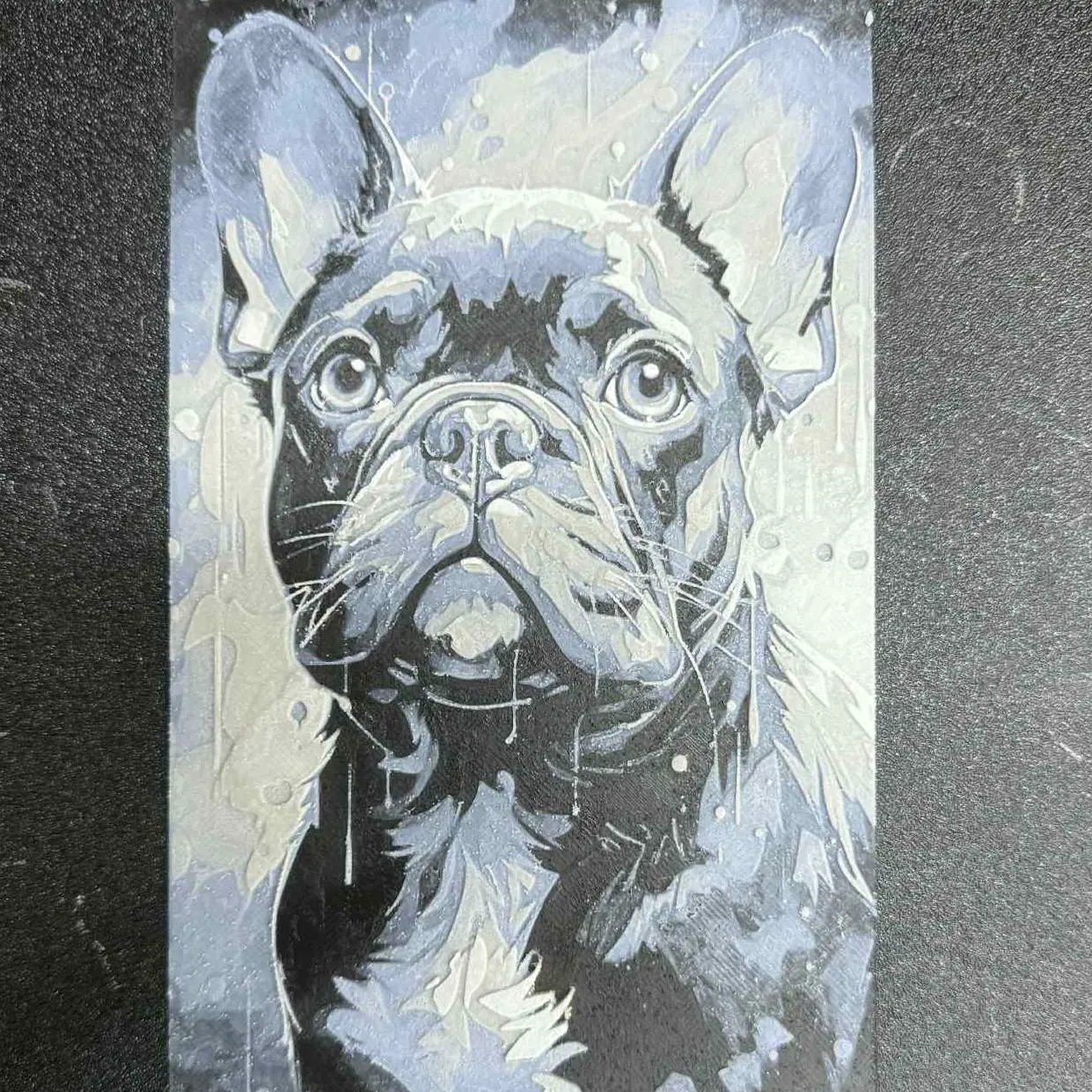 French Bulldog Painted Picture