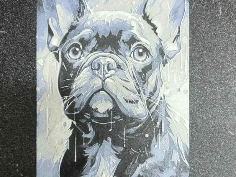 French Bulldog Painted Picture