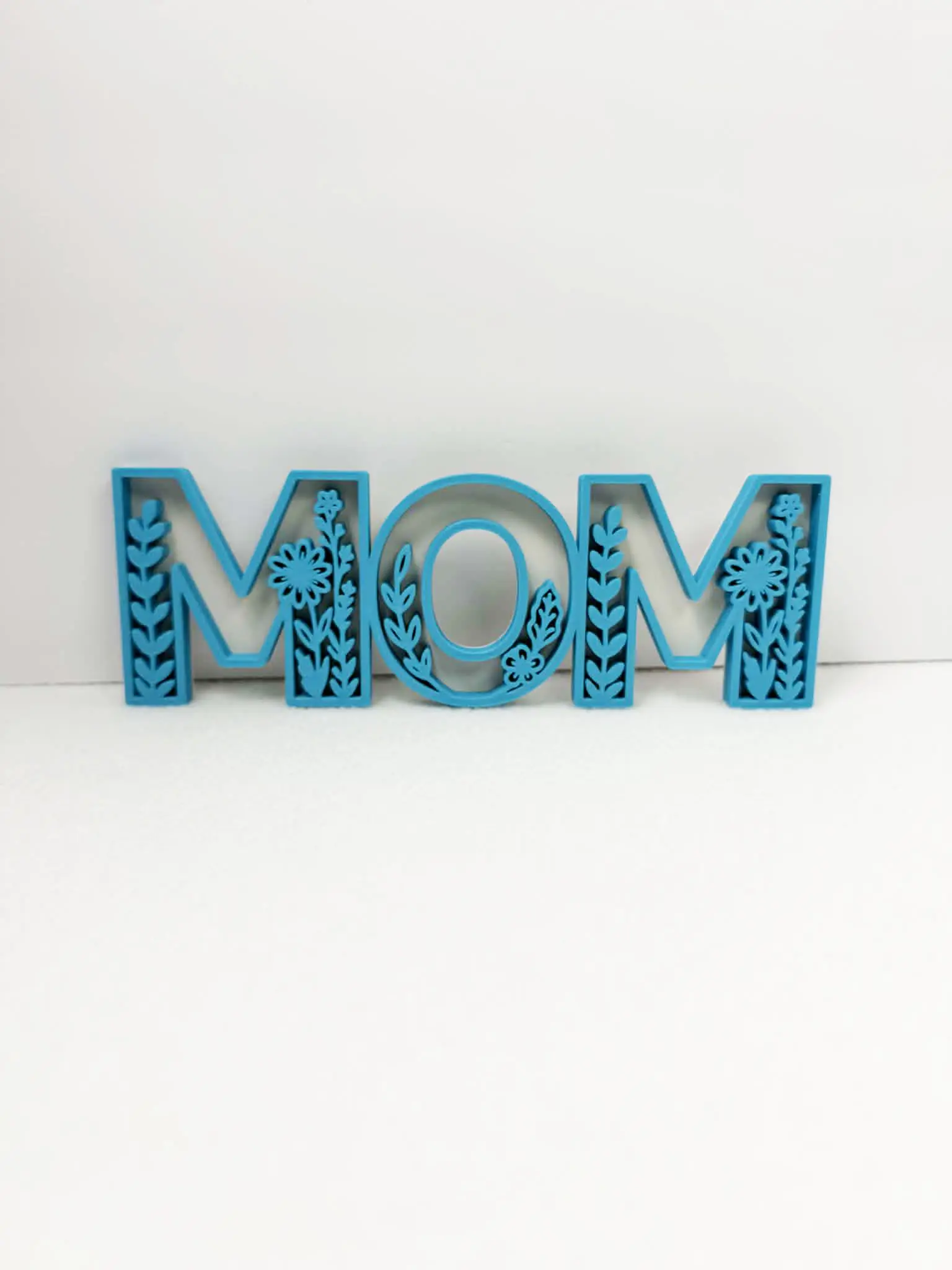 Floral Letter Mom Decor
