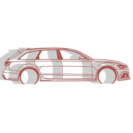 Audi RS6 c7 2015 - Silhouette Wall Decoration