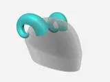 Ram Horn for Motorcycle Helmets - Accessory-1