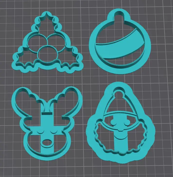 3D Printer Files | 3MF File | Christmas Cookie Cutters | Creality Cloud