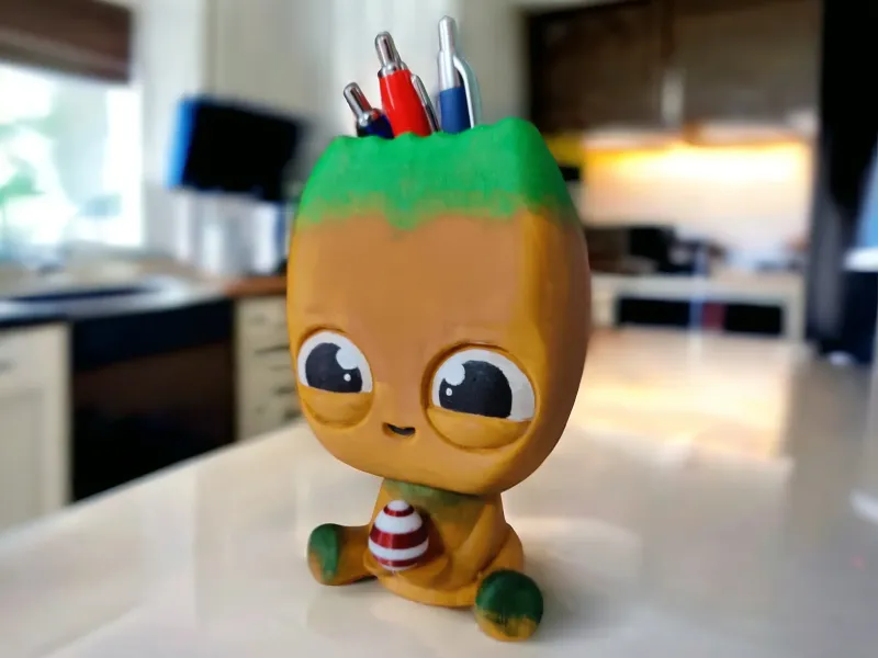 Portabolígrafos Baby Groot ( Sin soporte )