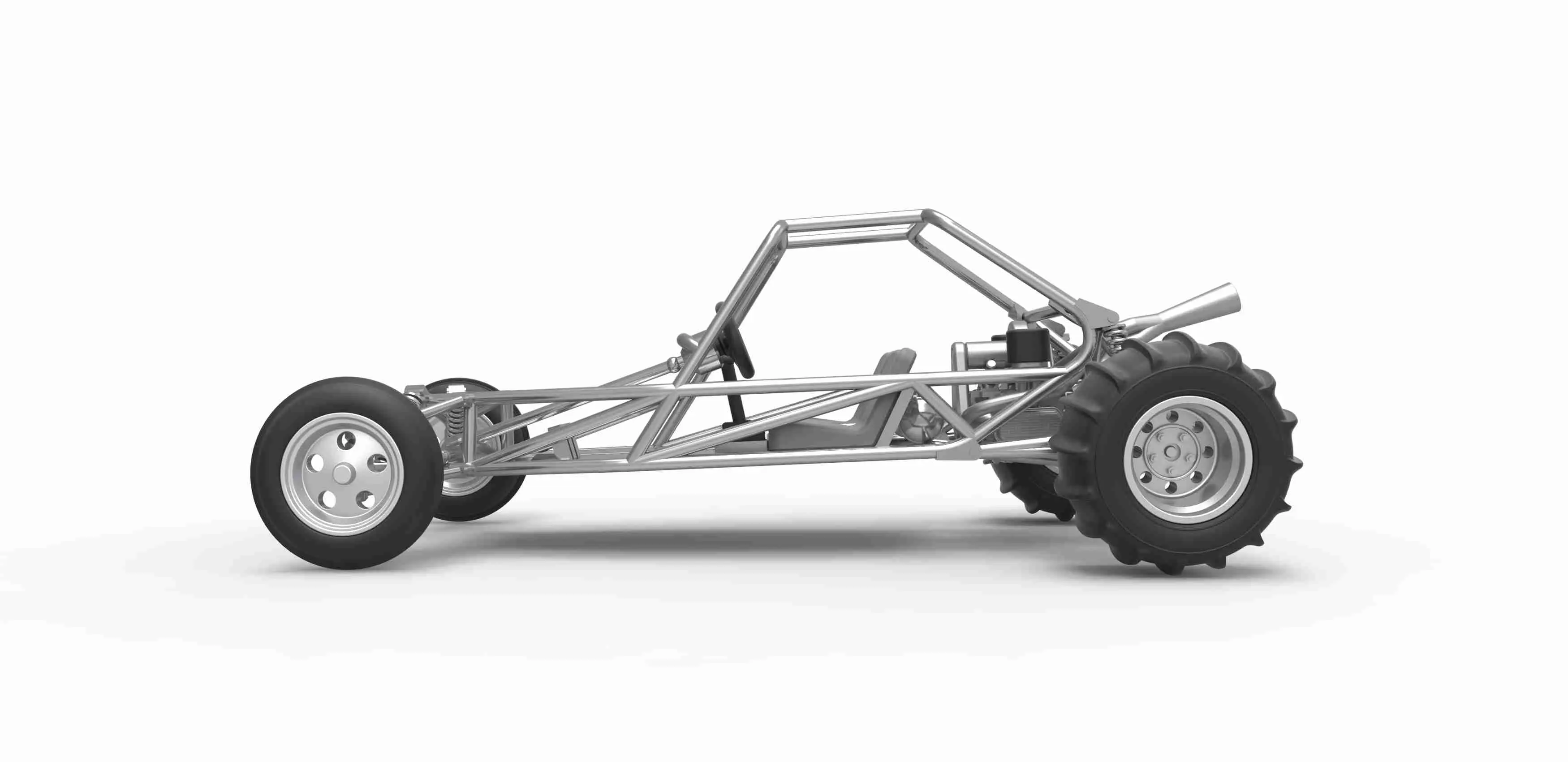 Diecast eski okul Kum Raylı buggy Versiyon 1 Ölçek 1:25