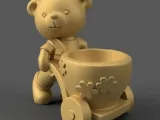 bear planter urn candy container candle holder-2
