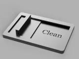 Sign for dishes dirty/clean-0