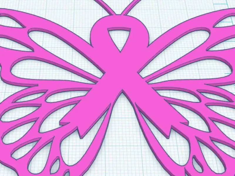 Cancer Awareness Butterfly