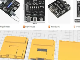 This is a case for a DT3 USB Cable Tester board.