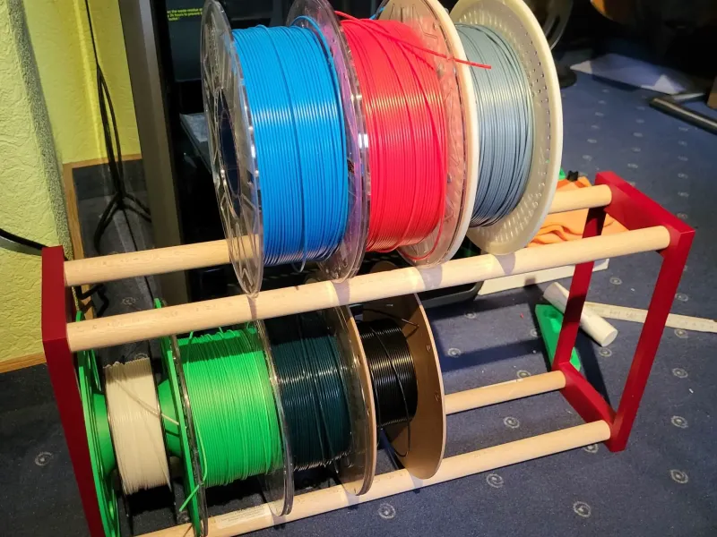 Filament Rack Two Rows (14x 1kg Spools)