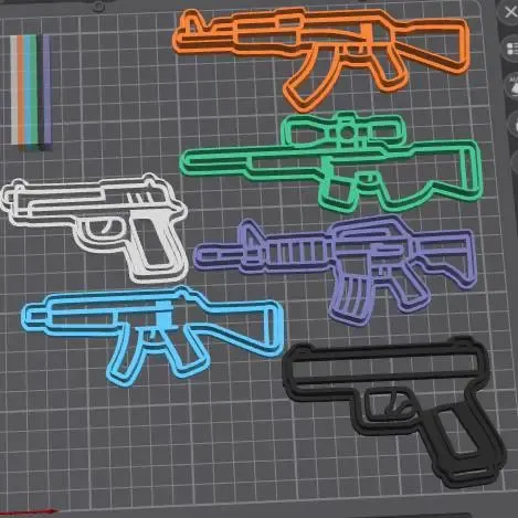 Cs Go Cookie Cutter Set – 3D Printable STL for Baking
