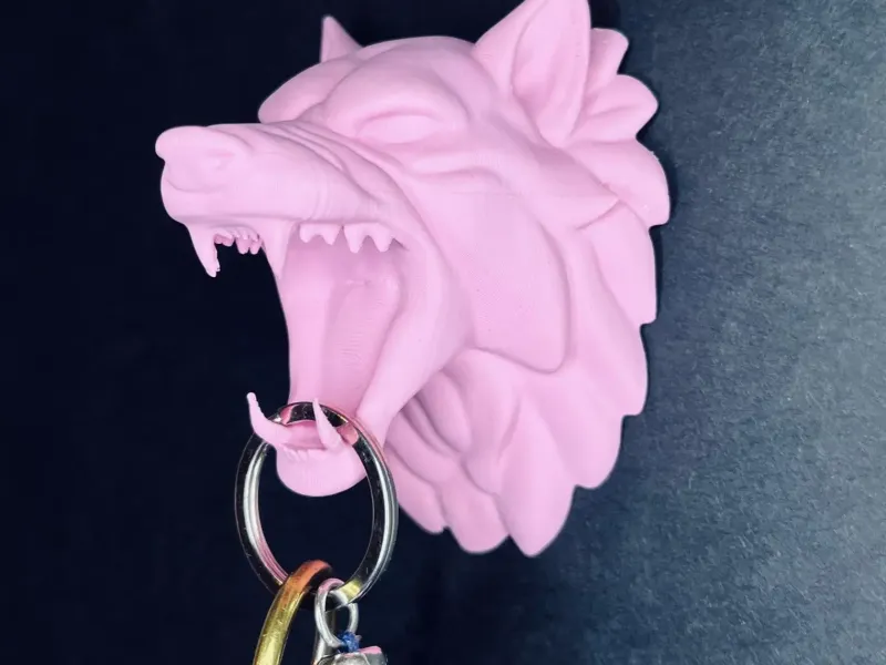 Wolf wall mounted decoration key holder organizer