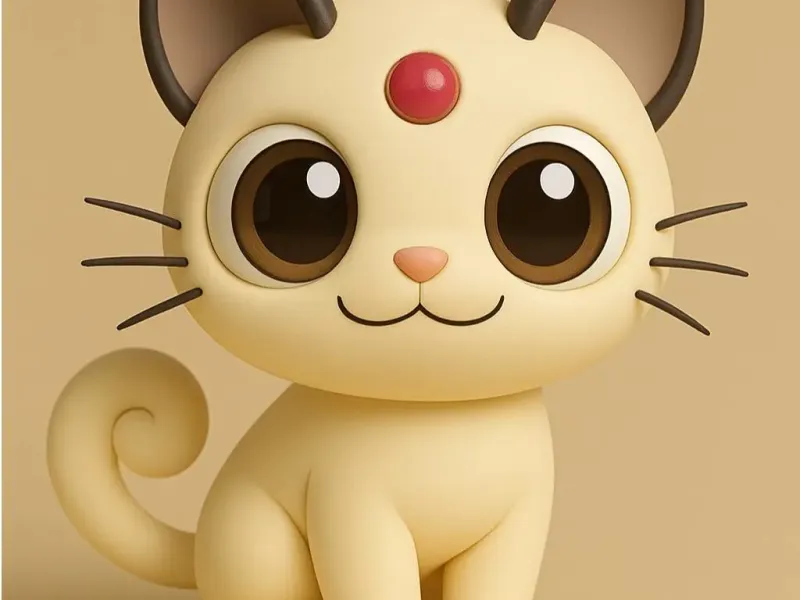 Persian Pokemon Chibi