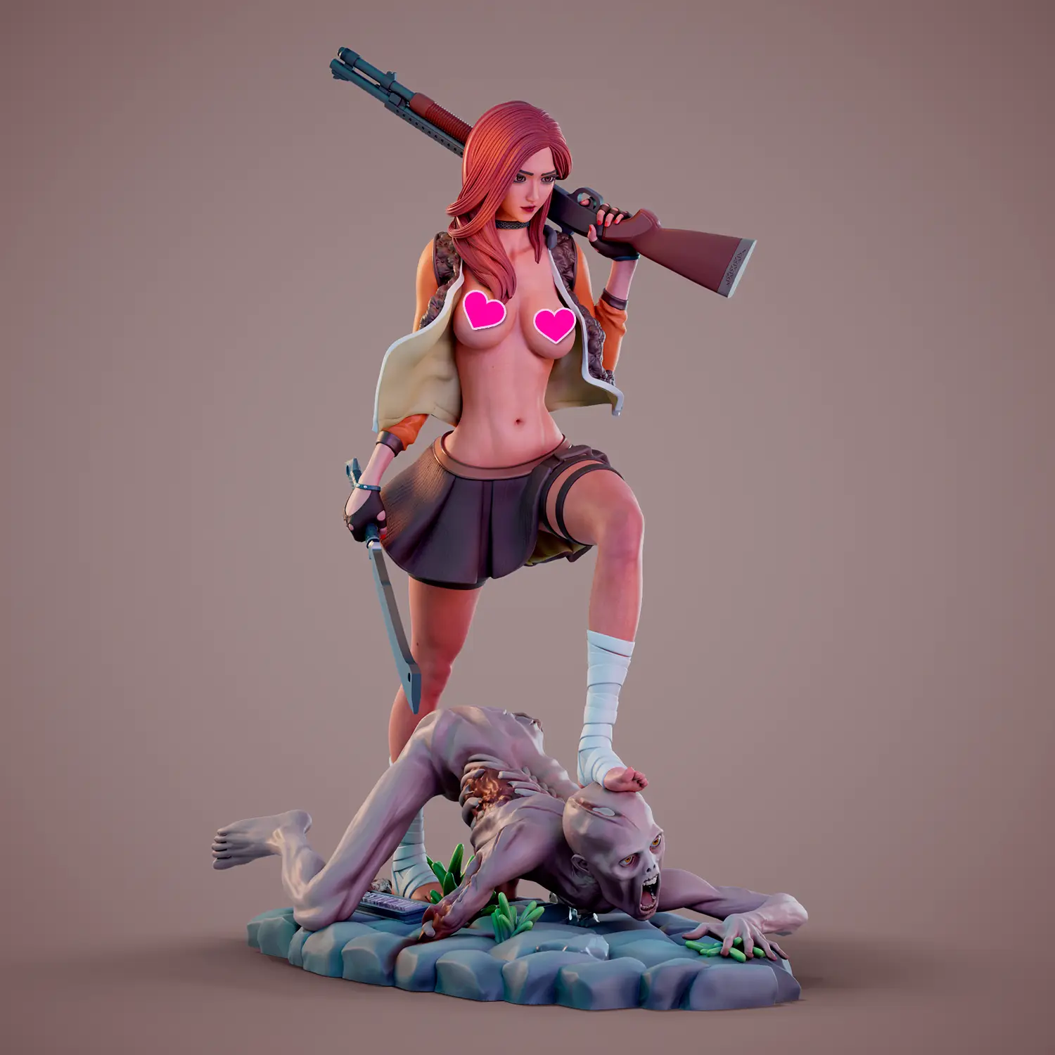 ZOMBIE ATTACK / C / DESTRUCTION