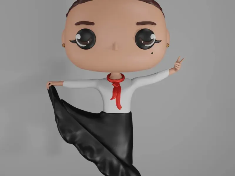 funko pop personalizado de flamenca