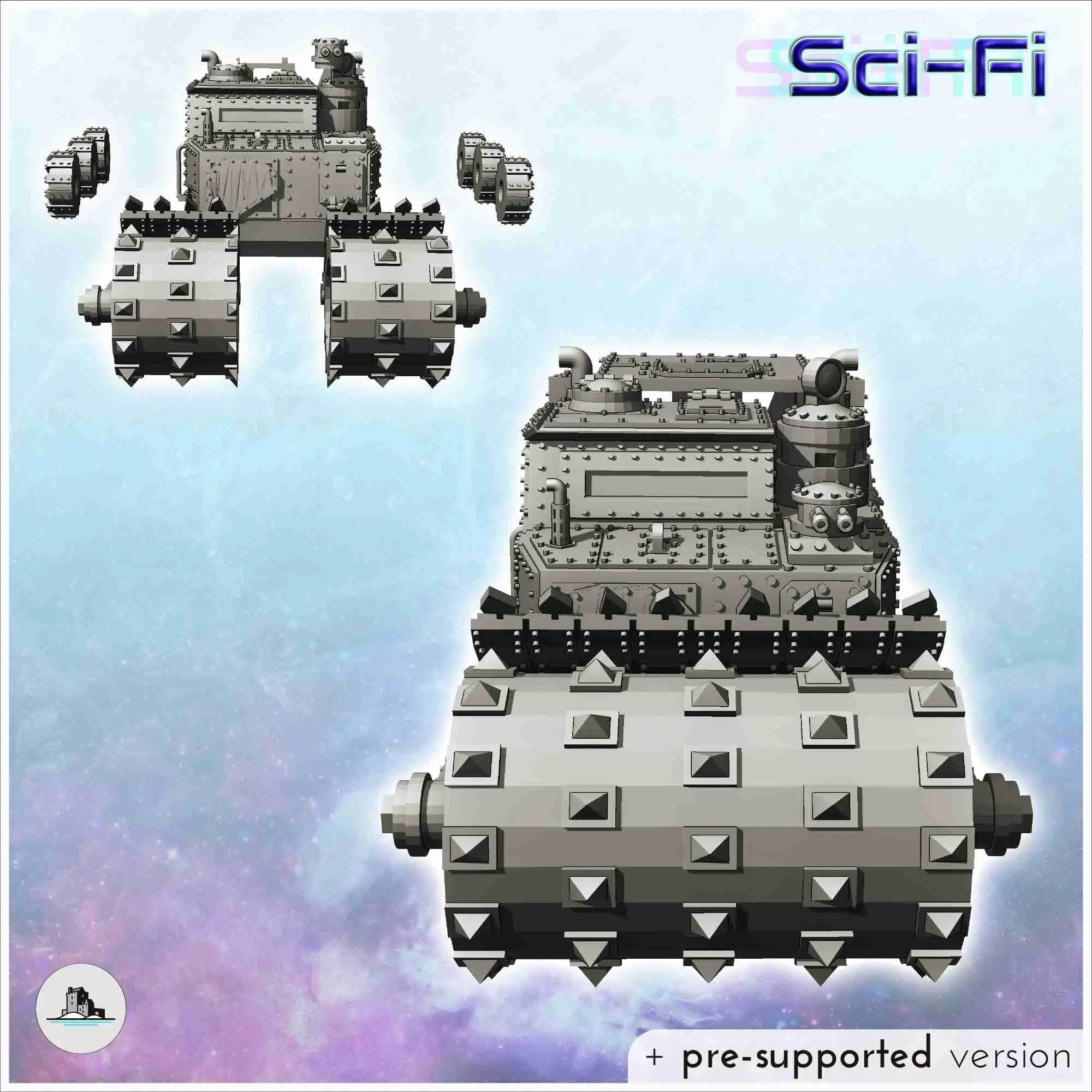 Veicolo corazzato Ork con rullo compressore chiodato (5) - miniature