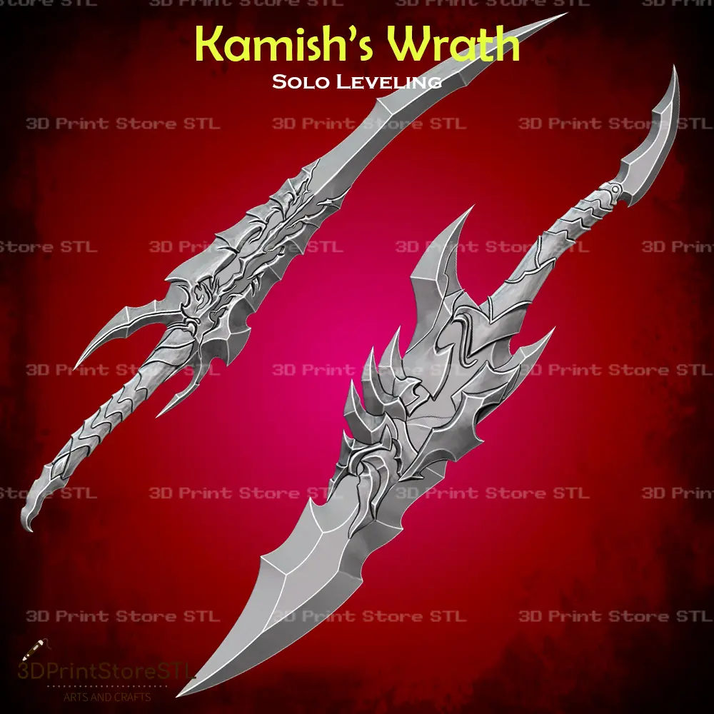 Kamish Wrath Dagger Cosplay Solo Leveling - STL File