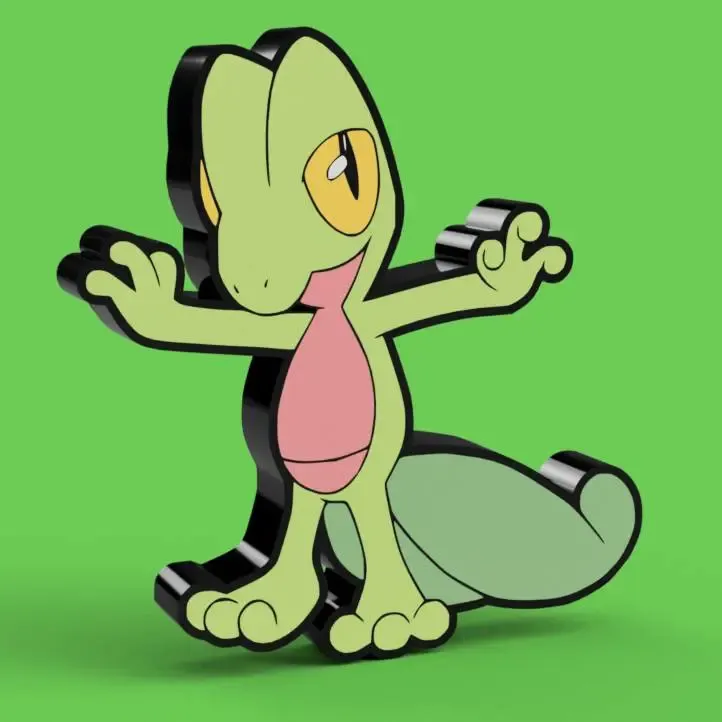 Treecko Leuchtkasten & Wandkunst