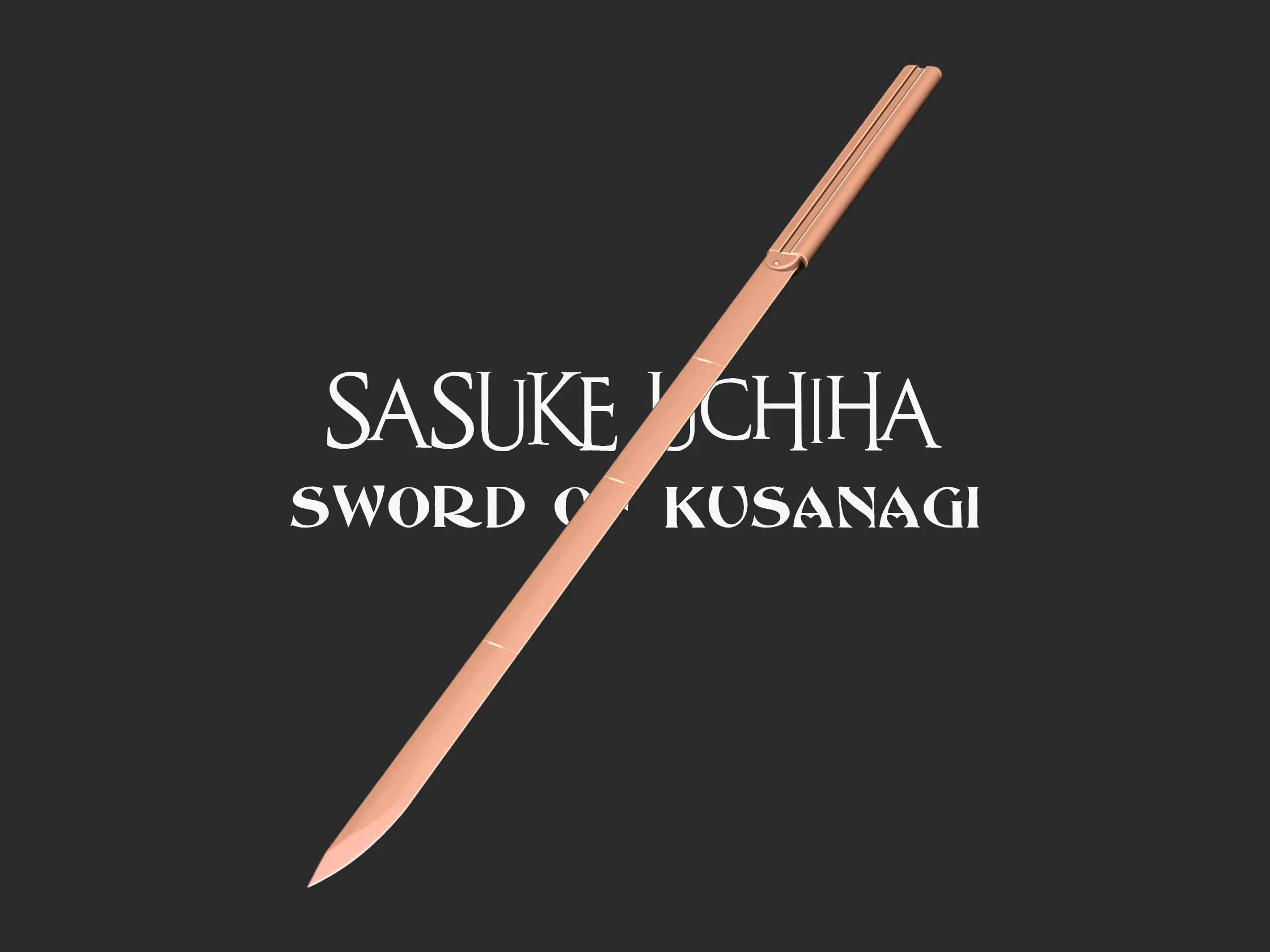 Sabia lui Kusanagi - Sasuke Uchiha 3D print model