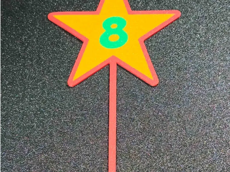 Decoração de Bolo Estrela N8