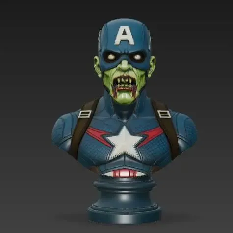 Captain America Zombie