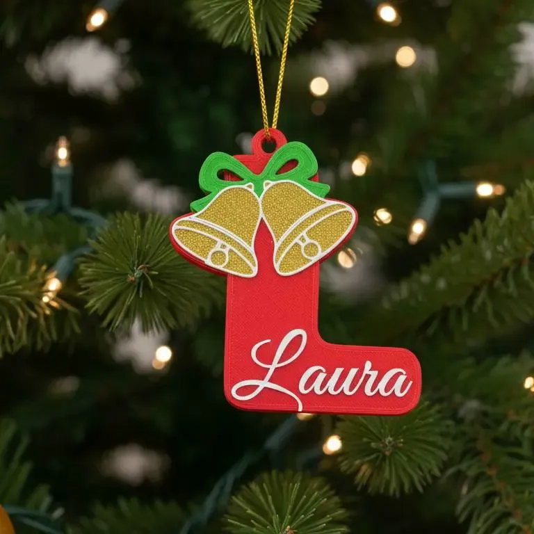 christmas ornament letter L