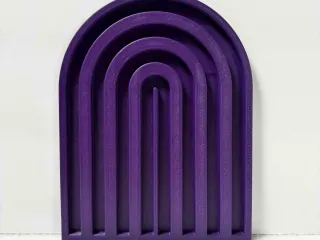 Modern rainbow wall art
