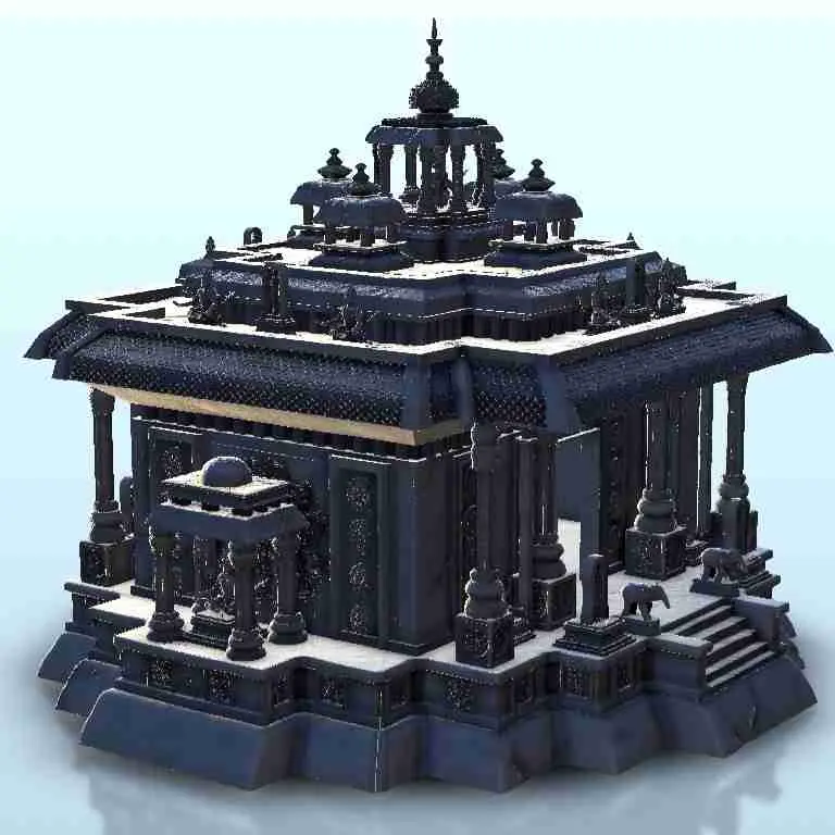 Indiase tempel met Shiva beelden 15 - miniaturen warhammer t