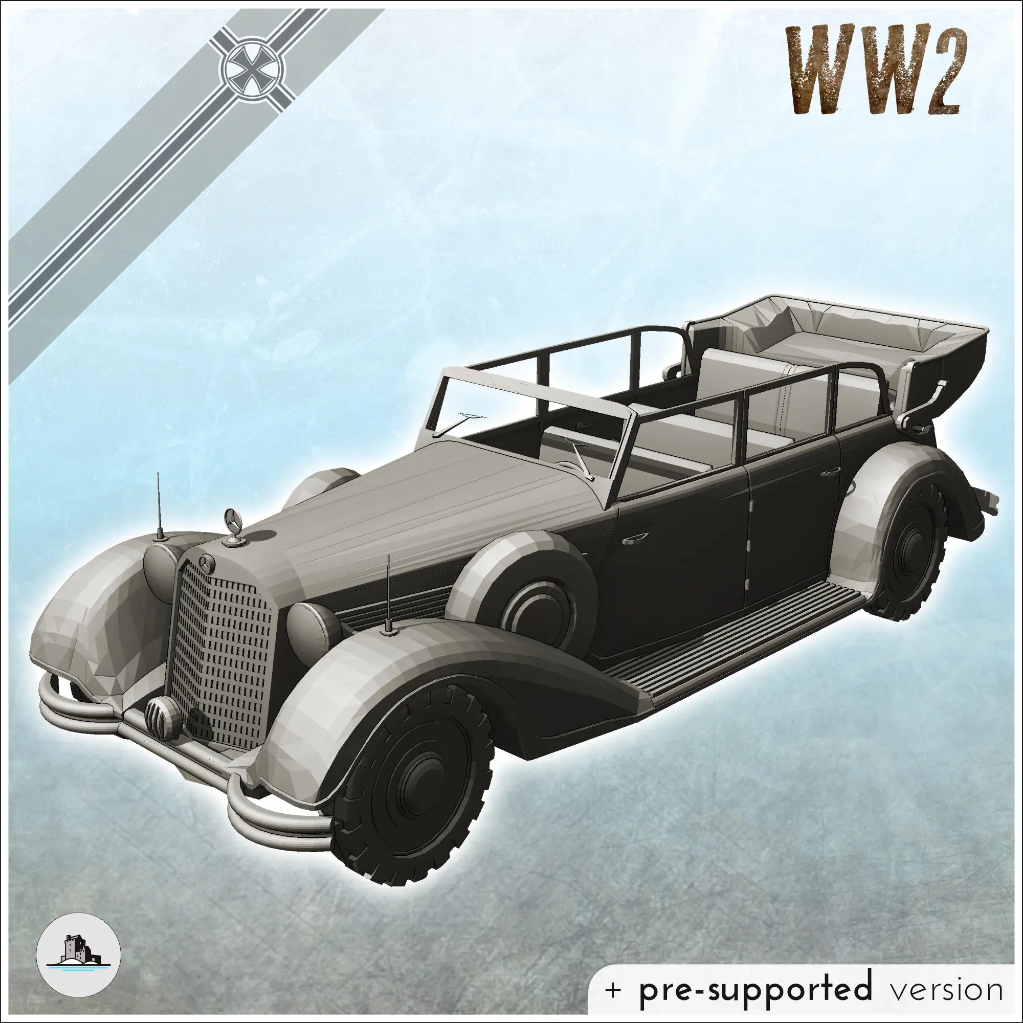 Mercedes-Benz W31 German off-road vehicle (14) - miniatures