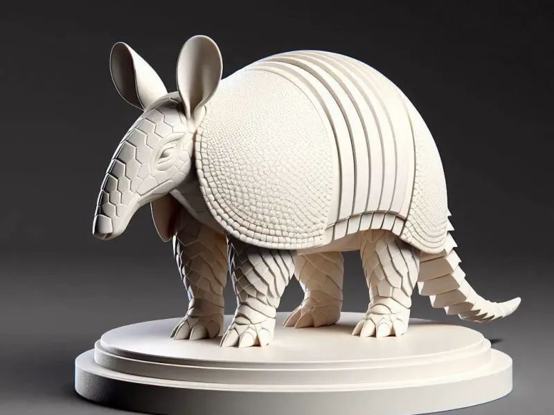 3711  Australian Armadillo 3D Model  animals  magic  STL