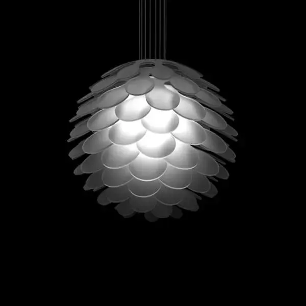 Lustre de escamas de peixe