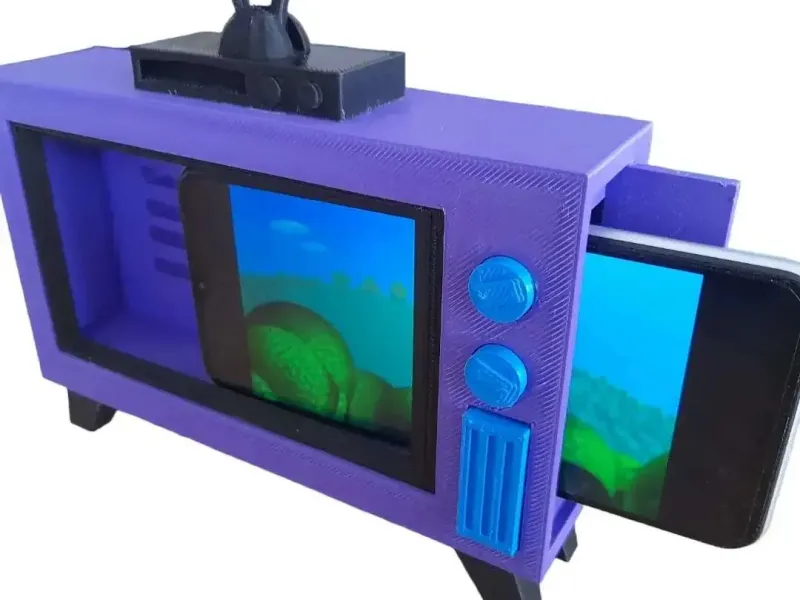 The Simpsons TV cell phone holder