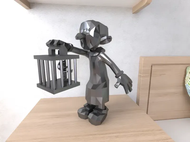 Gargamel lowpoly Low poly