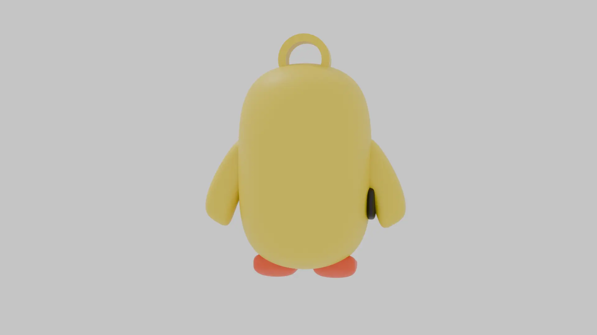 Duck with knife keychain