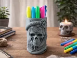 Pen Cup - Skull-1