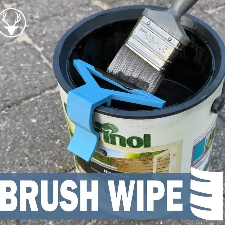 Paint brush wipe